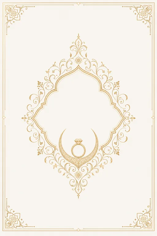 Mangni — Minimalist Luxe — Muslim Traditional Mangni invitation card design from Ayozan