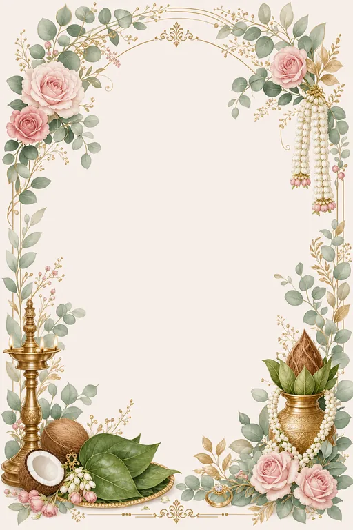 Nishchayam — Blush Botanical Fusion — invitation page