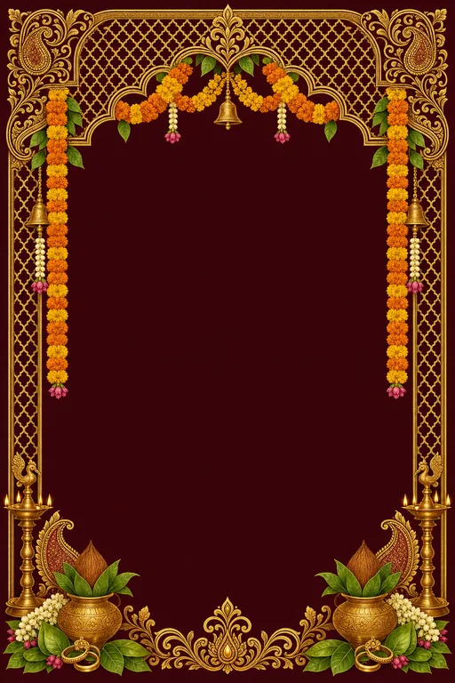 Nishchayam — Marigold Red & Gold — invitation page
