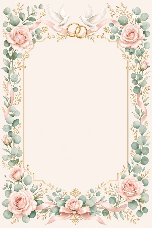 Ring Ceremony — Blush Botanical Fusion — invitation page