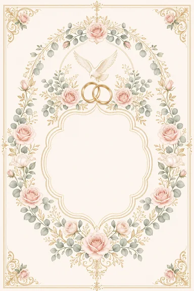 Ring Ceremony — Ring & Roses Modern — Engagement card design