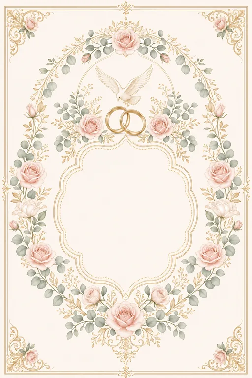 Ring Ceremony — Ring & Roses Modern — Christian Traditional Ring Ceremony invitation card design from Ayozan
