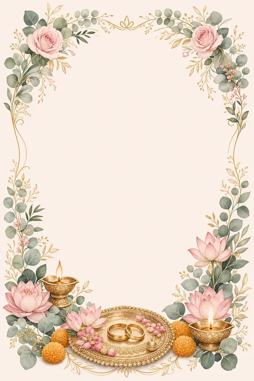 Sagai — Blush Botanical Fusion — invitation page