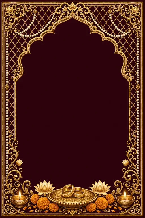 Sagai — Royal Mughal Gold — invitation page
