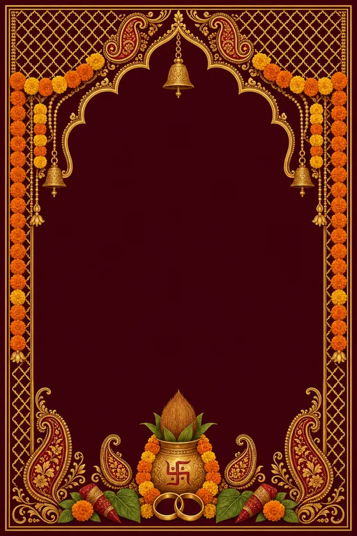 Tilak — Marigold Red & Gold — invitation page