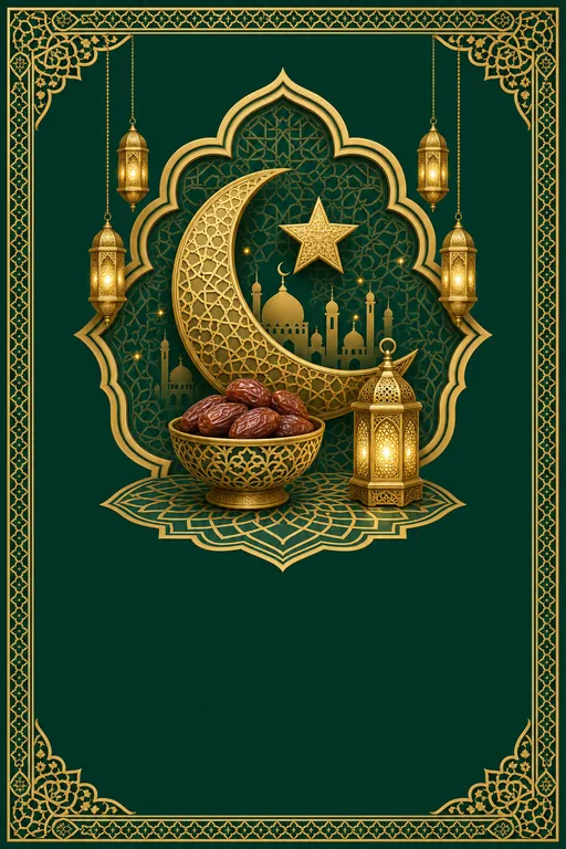 Bakrid Mubarak — Muslim Traditional Eid Adha invitation card design from Ayozan