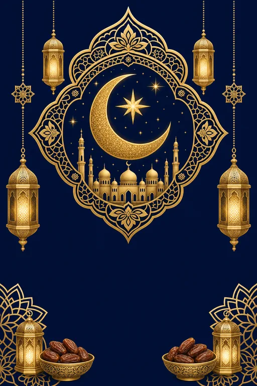 Eid al-Adha Mubarak — Muslim Traditional Eid Adha invitation card design from Ayozan
