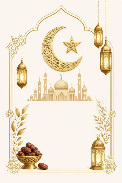 Eid Mubarak — Muslim Traditional Eid Adha invitation card design from Ayozan