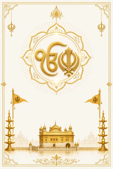 Gurpurab Mubarak — Gurpurab greeting card design