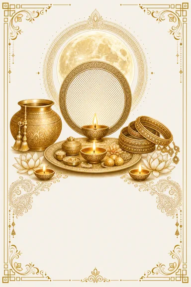 Karva Chauth — Karva Chauth greeting card design