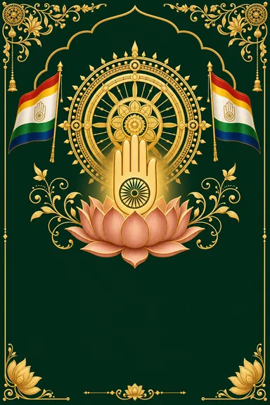 Mahavir Jayanti — Jain invitation card design