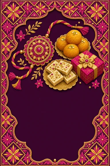 Happy Rakhi — Raksha Bandhan greeting card design
