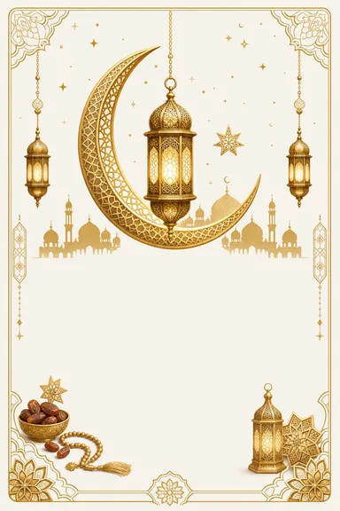 Ramadan Kareem — Muslim invitation card design