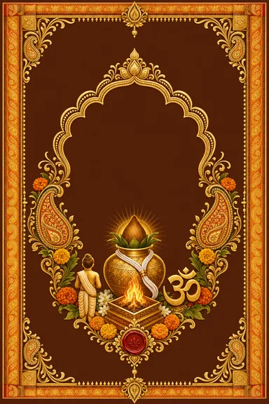 Maharashtrian Munja — Sacred Thread — Sacred Thread (Upanayanam) card design