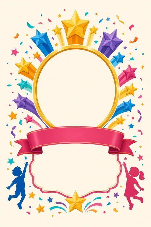 Star of the Week — Spotlight — Modern Star Performer invitation card design from Ayozan