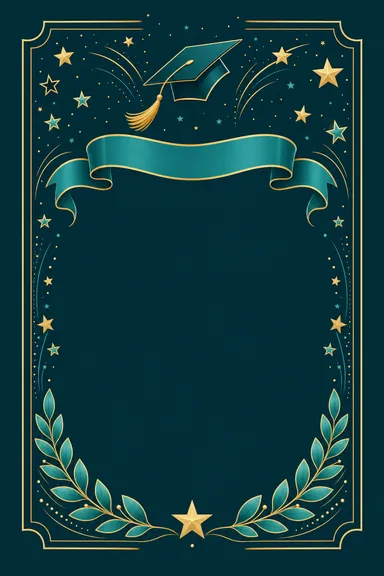 Farewell — Teal — Farewell card design