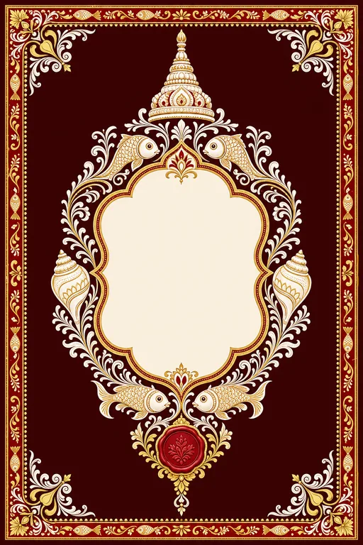 Bou Bhaat — Bengali Alpona Wedding Suite — Bengali Hindu Traditional Bou Bhaat invitation card design from Ayozan