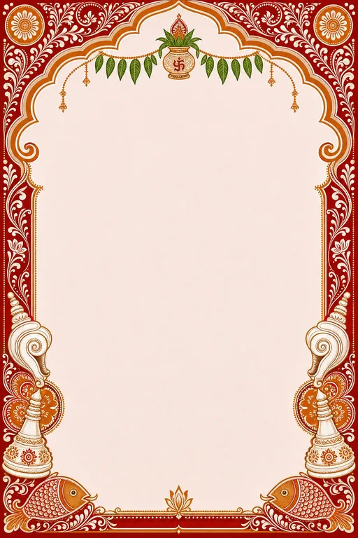 Biye — Bengali Alpona Wedding Suite — invitation page
