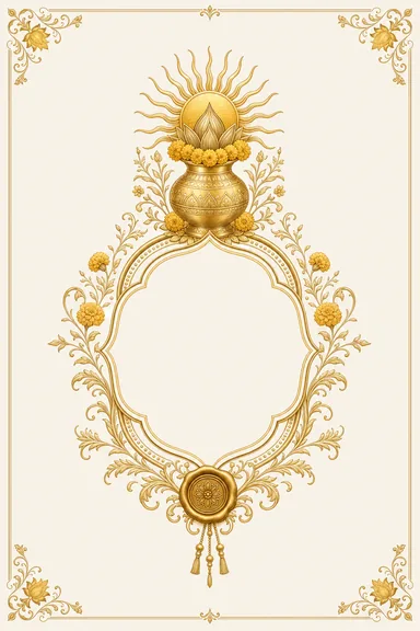 Haldi — Foil-Gold Luxe Wedding Suite — Haldi card design