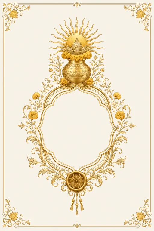 Haldi — Foil-Gold Luxe Wedding Suite — Hindu Traditional Haldi invitation card design from Ayozan