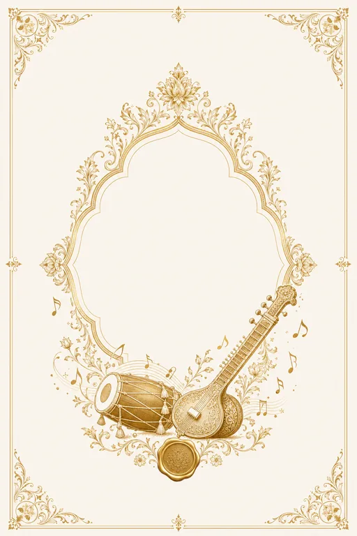Sangeet — Foil-Gold Luxe Wedding Suite — Hindu Traditional Sangeet invitation card design from Ayozan