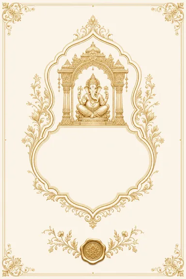 Foil-Gold Luxe — Mehendi invitation card design