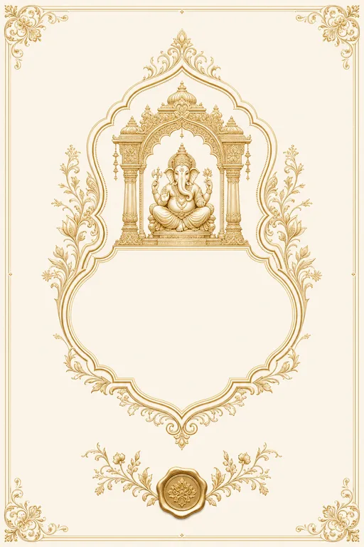 Wedding — Foil-Gold Luxe Wedding Suite — Hindu Traditional Wedding invitation card design from Ayozan