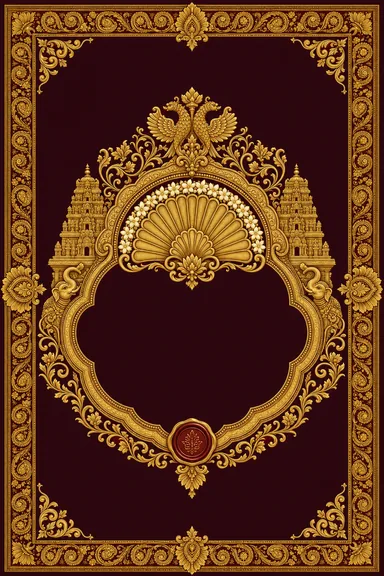 Reception — Kannada Mysore-Silk Wedding Suite — Reception card design