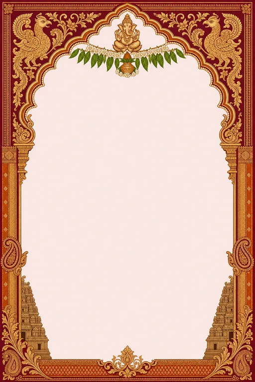 Maduve (Muhurtham) — Kannada Mysore-Silk Wedding Suite — invitation page