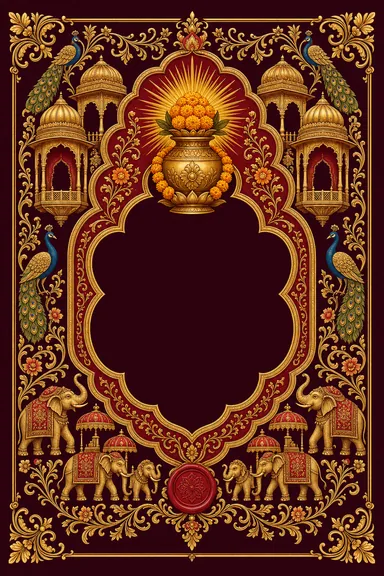 Pithi / Haldi — Marwari Haveli Wedding Suite — Haldi card design