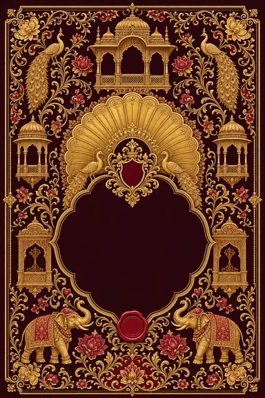 Reception — Marwari Haveli Wedding Suite — Reception card design