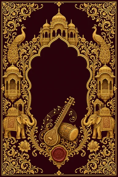 Sangeet — Marwari Haveli Wedding Suite — Sangeet card design