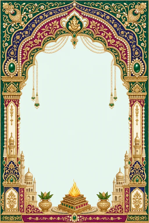 Wedding — Nizami Pearl & Emerald Wedding Suite — invitation page