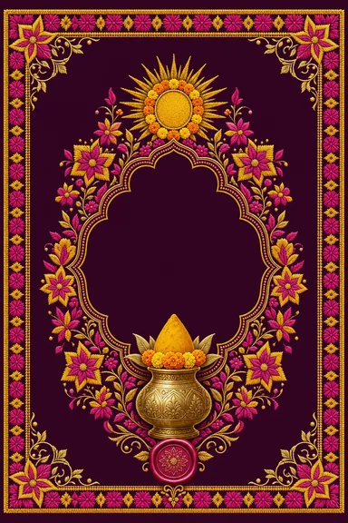 Haldi — Haryana Bagh-Phulkari Wedding Suite — Haldi card design