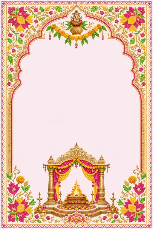 Vivah — Haryana Bagh-Phulkari Wedding Suite — invitation page