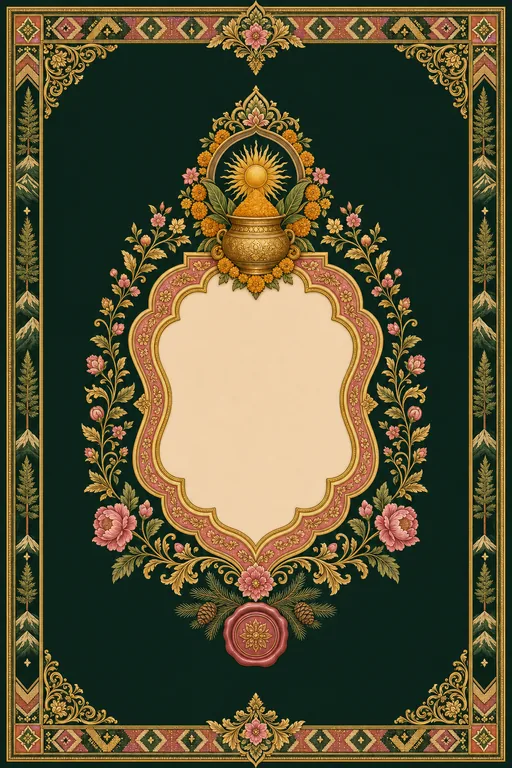 Haldi — Himachal Kangra-Pahari Wedding Suite — Hindu Traditional Haldi invitation card design from Ayozan