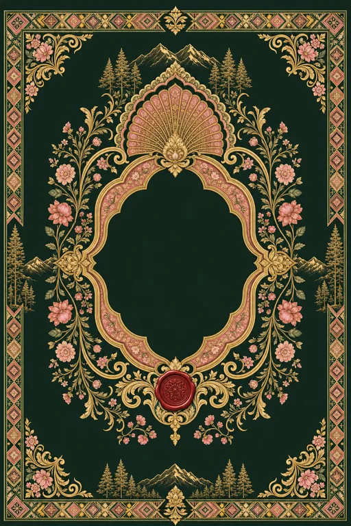 Reception — Himachal Kangra-Pahari Wedding Suite — Hindu Traditional Reception invitation card design from Ayozan