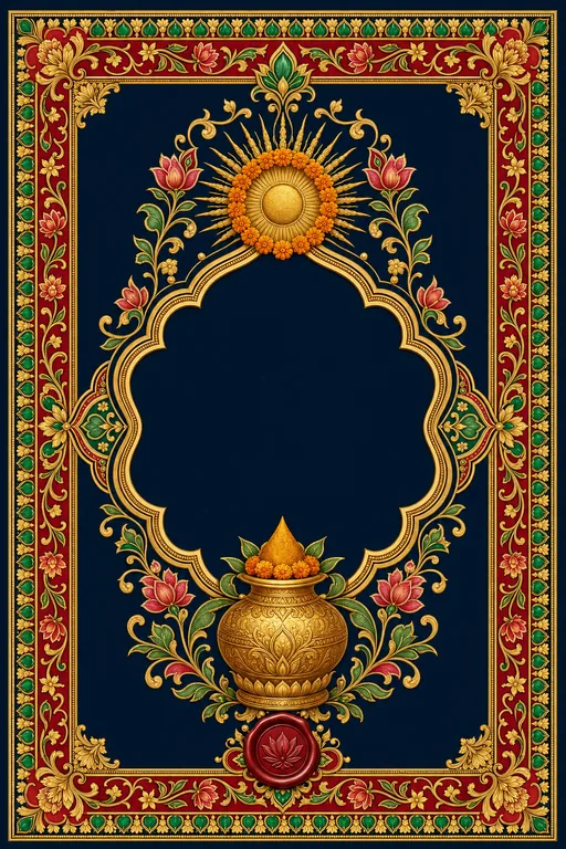 Haldi — Jammu Dogra-Basohli Wedding Suite — Hindu Traditional Haldi invitation card design from Ayozan