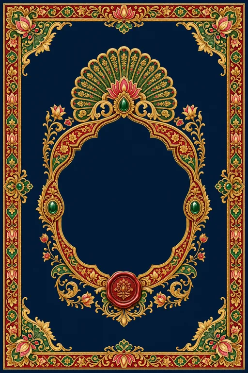 Reception — Jammu Dogra-Basohli Wedding Suite — Hindu Traditional Reception invitation card design from Ayozan
