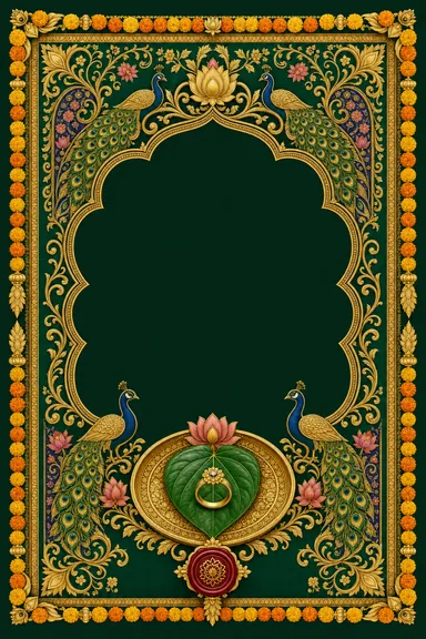 Maharashtra Paithani — Marathi invitation card design