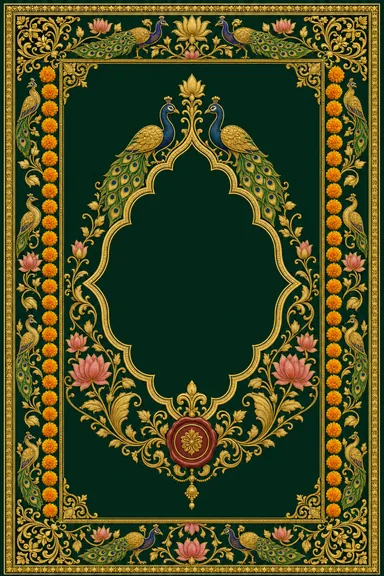 Maharashtra Paithani — Marathi Heritage invitation card design