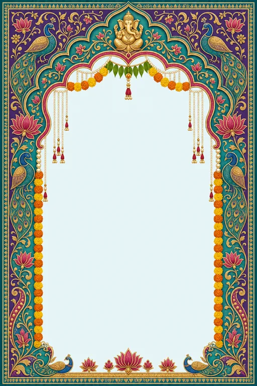 Lagna — Maharashtra Paithani Wedding Suite — invitation page