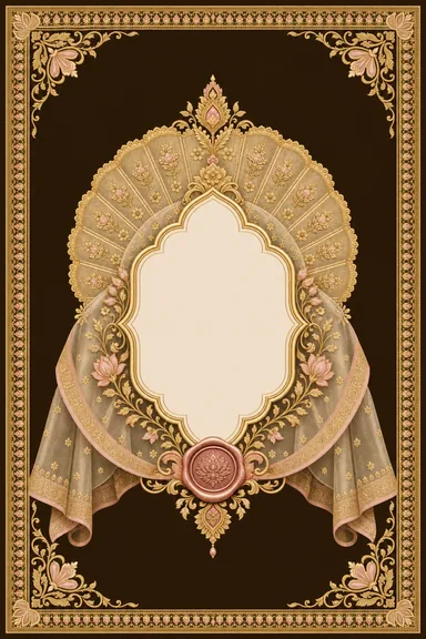 Reception — Madhya Pradesh Chanderi Wedding Suite — Reception card design