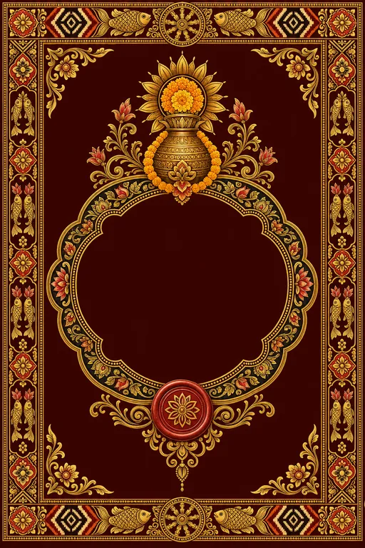 Haldi — Odisha Pattachitra Wedding Suite — Odia Hindu Traditional Haldi invitation card design from Ayozan