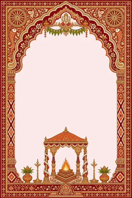 Vivah — Odisha Pattachitra Wedding Suite — invitation page