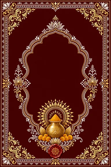 Haldi — Uttarakhand Aipan Wedding Suite — Haldi card design