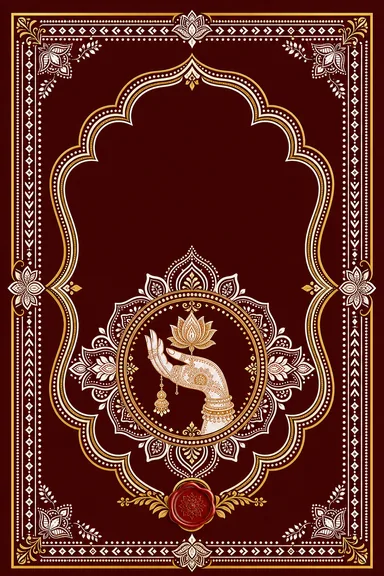 Mehndi — Uttarakhand Aipan Wedding Suite — Mehndi card design
