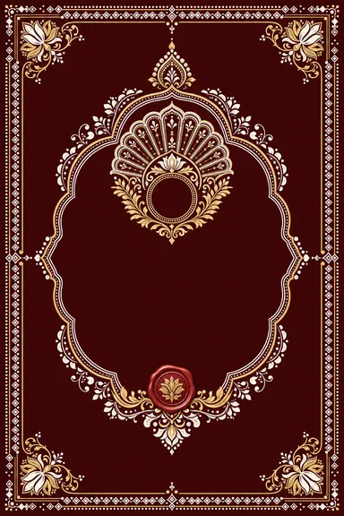 Reception — Uttarakhand Aipan Wedding Suite — Reception card design