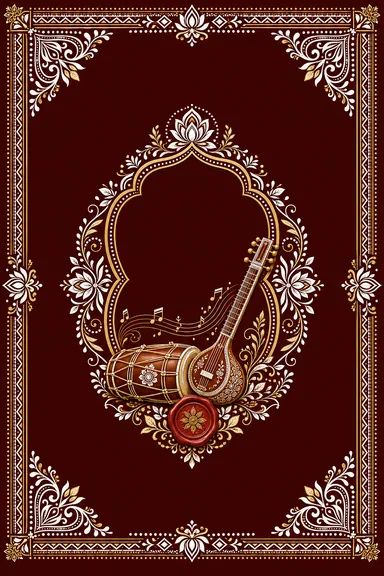 Sangeet — Uttarakhand Aipan Wedding Suite — Sangeet card design