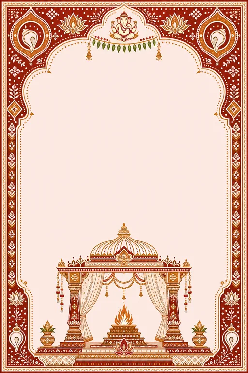 Vivah — Uttarakhand Aipan Wedding Suite — invitation page
